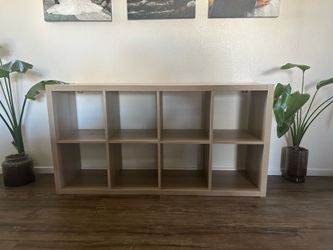IKEA Kallax, White Stained Oak Effect, 79”