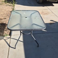 Glass Outdoor Table