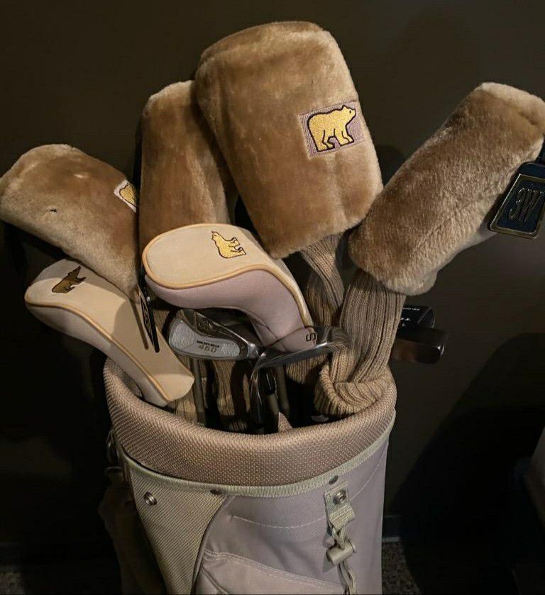 Golden Bear Golf Clubs w/ Bag and Sleeves