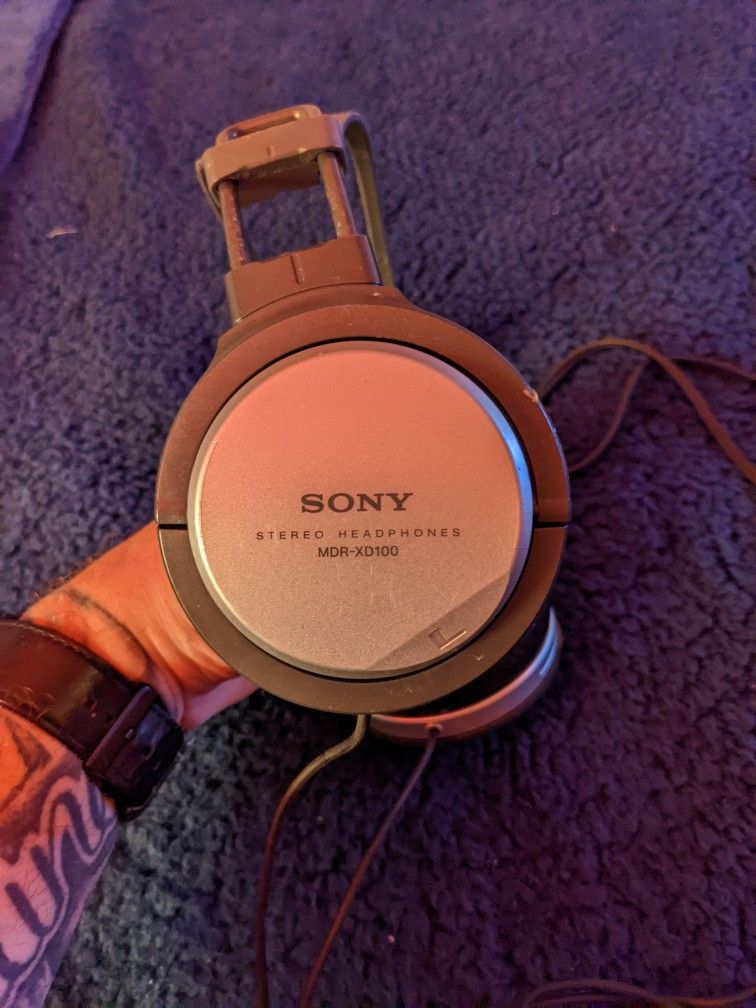 Sony Stereo Headphones. Lightly Used, Great Sound Considering They're Over Ten Years Old...