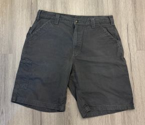 Men's Dark Gray Cargo Work Shorts