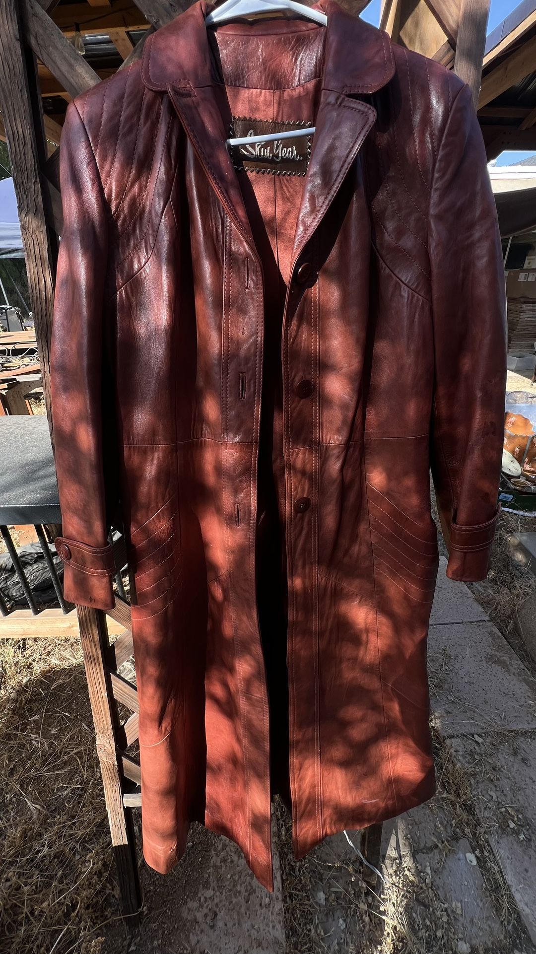 Crimson Leather Jacket