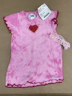 NEW JM ORIGINALS GIRLS DRESS ROSEBUD HEART 2T w/ headband NWT