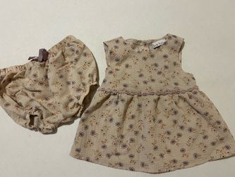 Nicole Miller New York Baby Girl Floral Dress and Bloomer Set, Size 24M