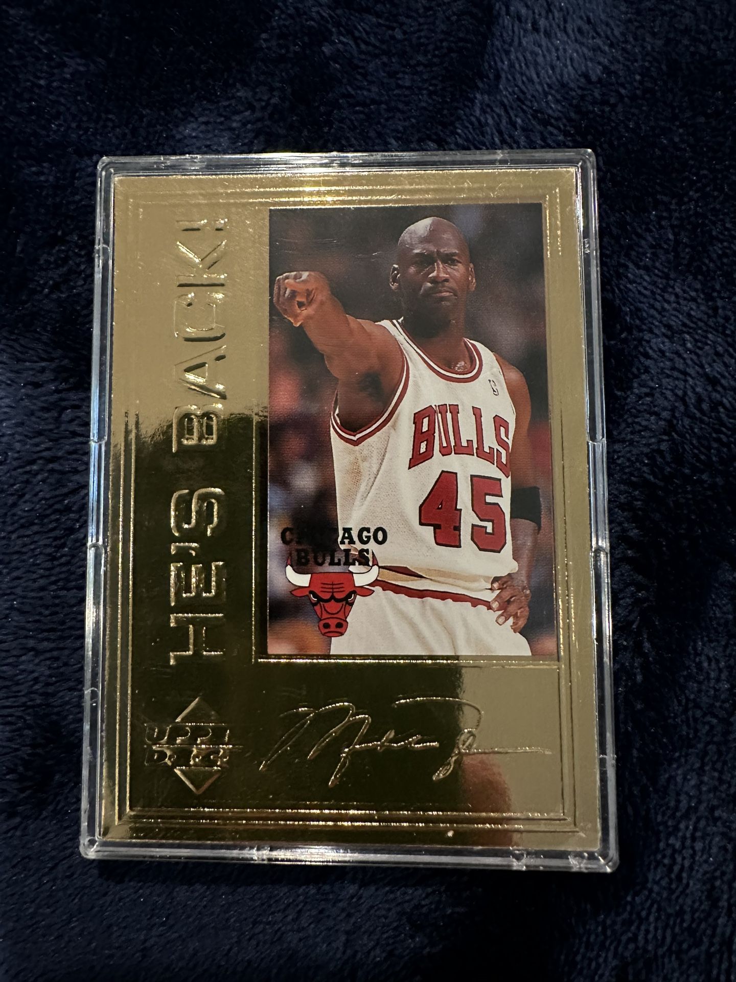 1996 Michael Jordan 22 Karat Gold He’s Back Collectible Card