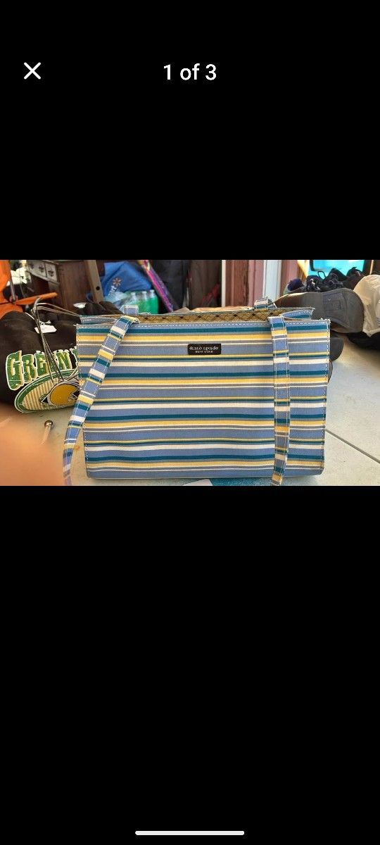 Vintage Kate Spade Stripe Purse 