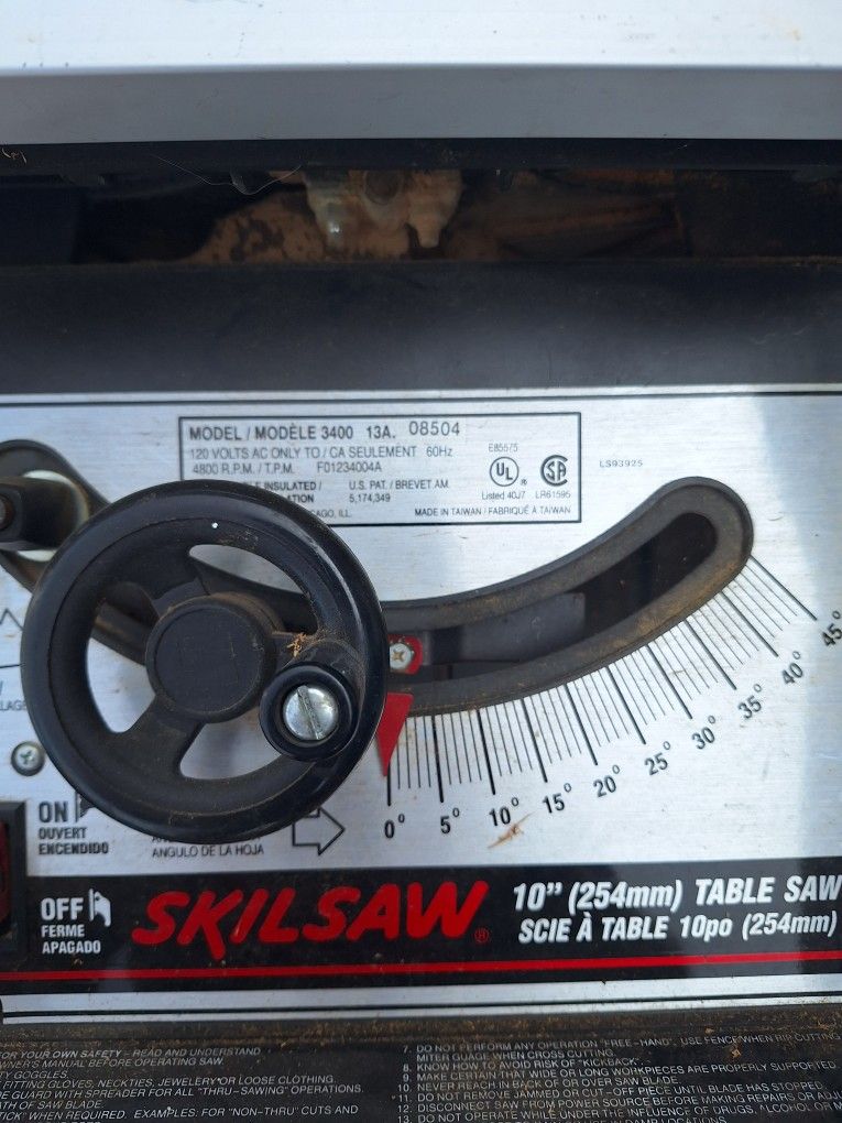 Skil Table Saw 10"
