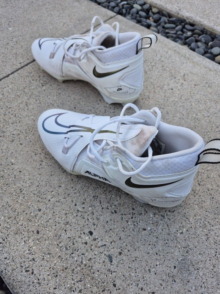 Nike Alpha Football Cleats White Men’s Size 11