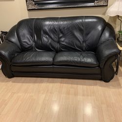 Black Leather Couches