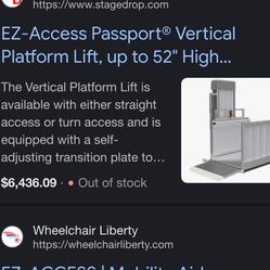 Wheel Chair Lift With Deck 