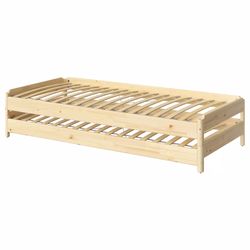 Stackable Twin Bedframes Ikea Pine wood
