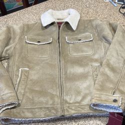 Men’s Sherpa Lined Jacket Size Small 