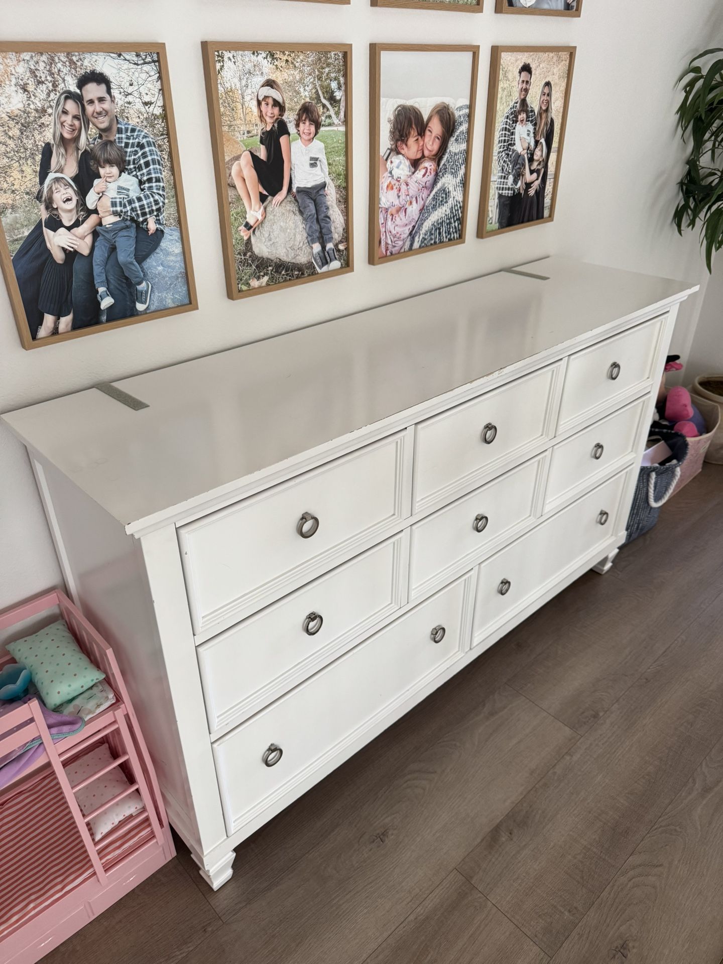 White 8 Drawer Dresser Bureau Furniture