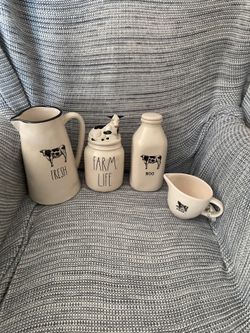 Rae Dunn cow collection