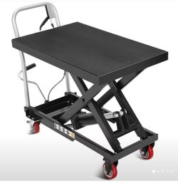 Hydraulic Lift Table Cart with a Capacity of 500 Lbs,
