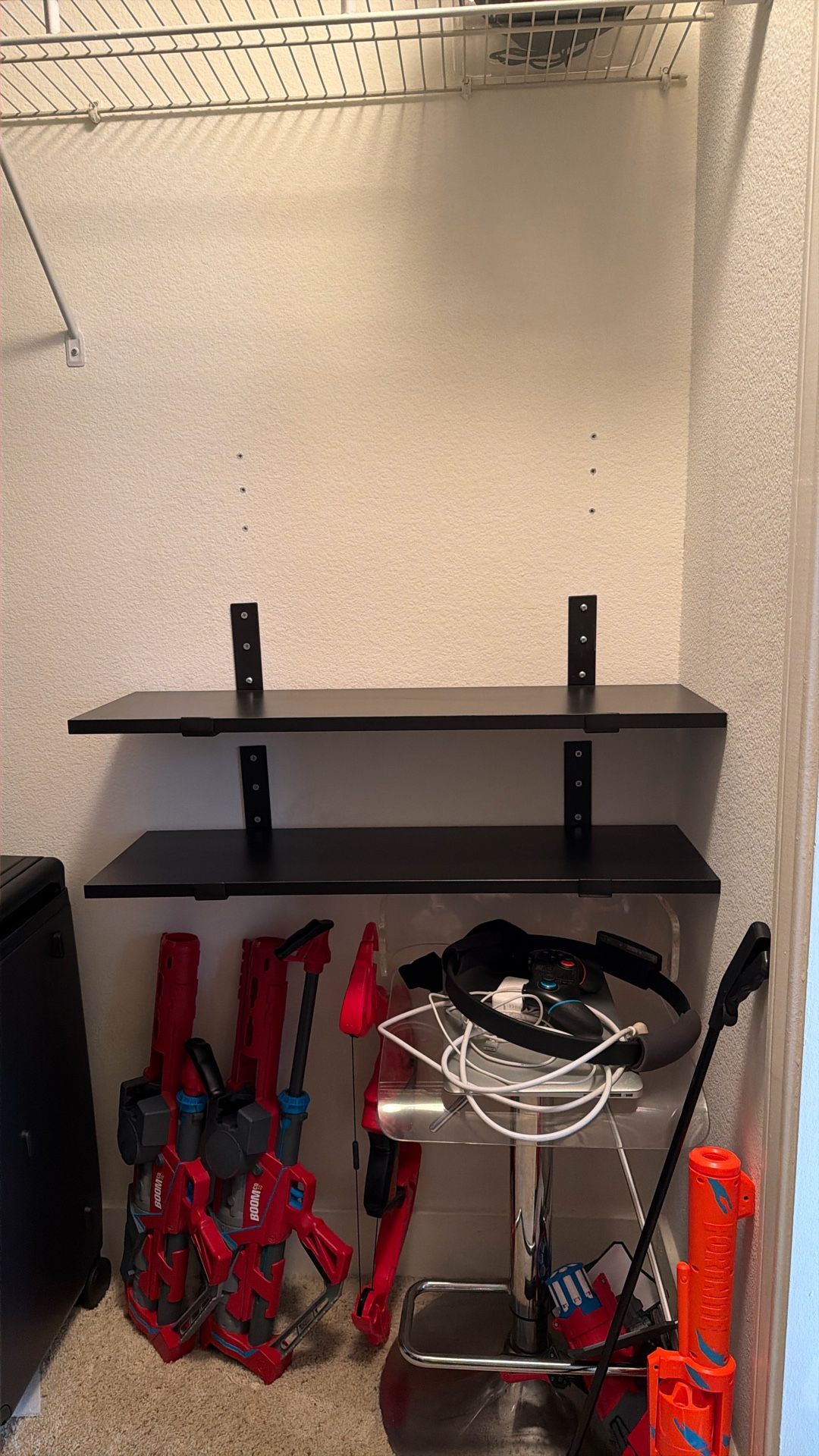 2 Set Of Heavy Duty Hanging Shelves