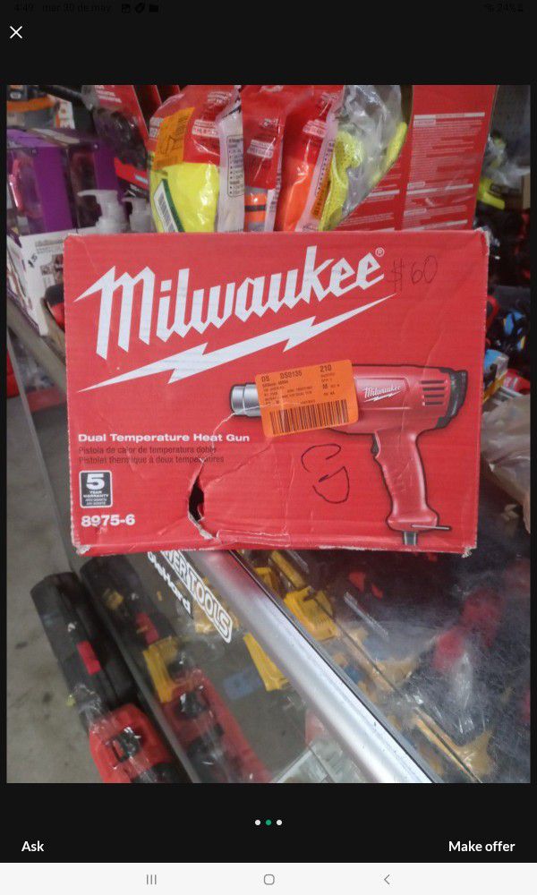 Milwaukee 8975-6 - Dual Temperature Heat Gun