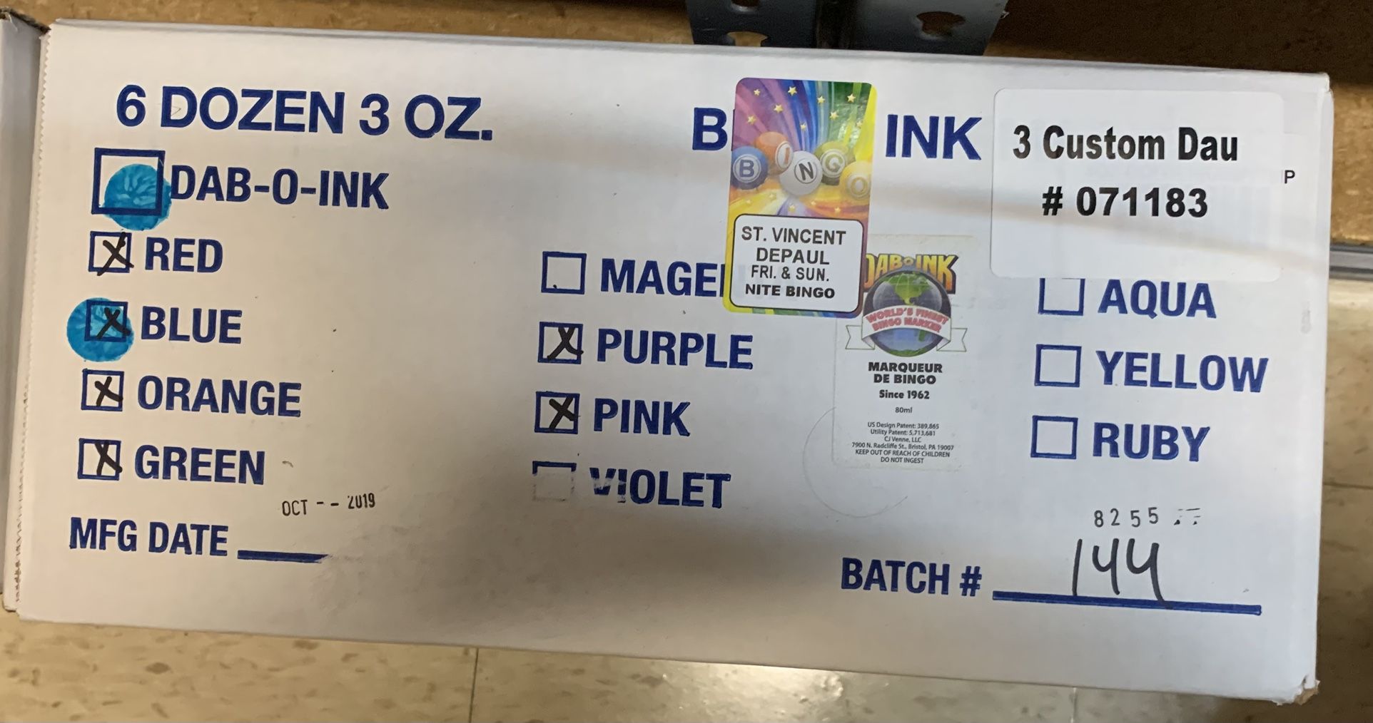 Box Of Bingo Dabbers 