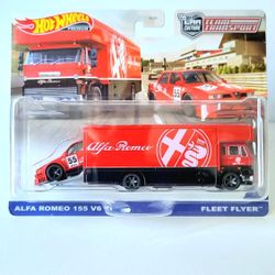Hot Wheels Team Transport Alfa Romeo 155 V6 Ti Fleet Flyer 