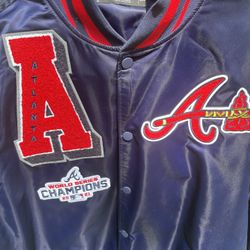 Atlanta Braves Pro Standard Jacket Size 3XL Like New Worn Twice 