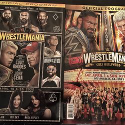 Wrestlemania Programs WWE