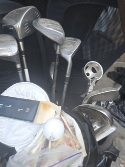 13 Golf Clubs, Bag Balls Tees