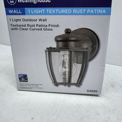 New Westinghouse Wall Light Textured Rust Pantina. Must Pick Up