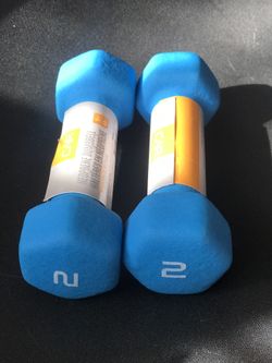 Pair of two pound dumbbells