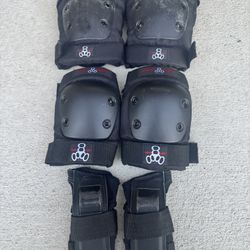 Skateboard Knee/elbow Pads With Wrist Guards JR Size