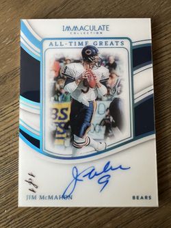 2023 Panini Immaculate Collection Jim McMahon #ATG-JIM All-Time Greats 1/1