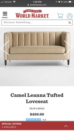 World market 2024 leanna loveseat