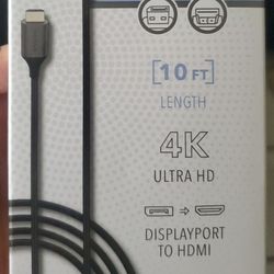 10 Foot Insignia Display Port To HDMI 