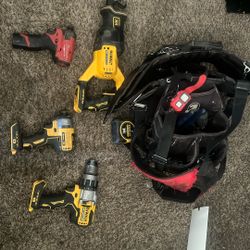 READ DESCRIPTION ///Gator back Work Belt ,tools , Dewalt Xr Saw ,xr Impact ,xr Hammer Drill  