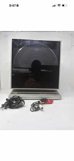 Technics SL-V5 Vertical Upright Turntable TESTED/WORKS Very RARE W/ Cables