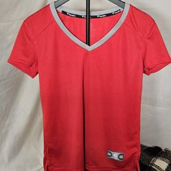 Women's Fanatics NBA Fast Break Red V Neck Jersey Basketball Shirt Size Small & XL 