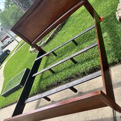 King size bed frame with Mattress and box