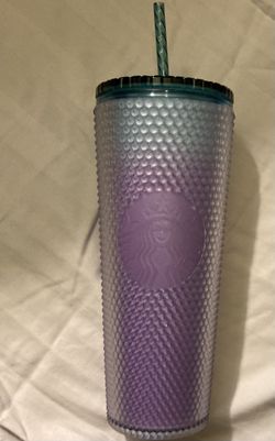 Starbucks 2024 purple blue studded Ombre Venti Cold Cup Tumbler
