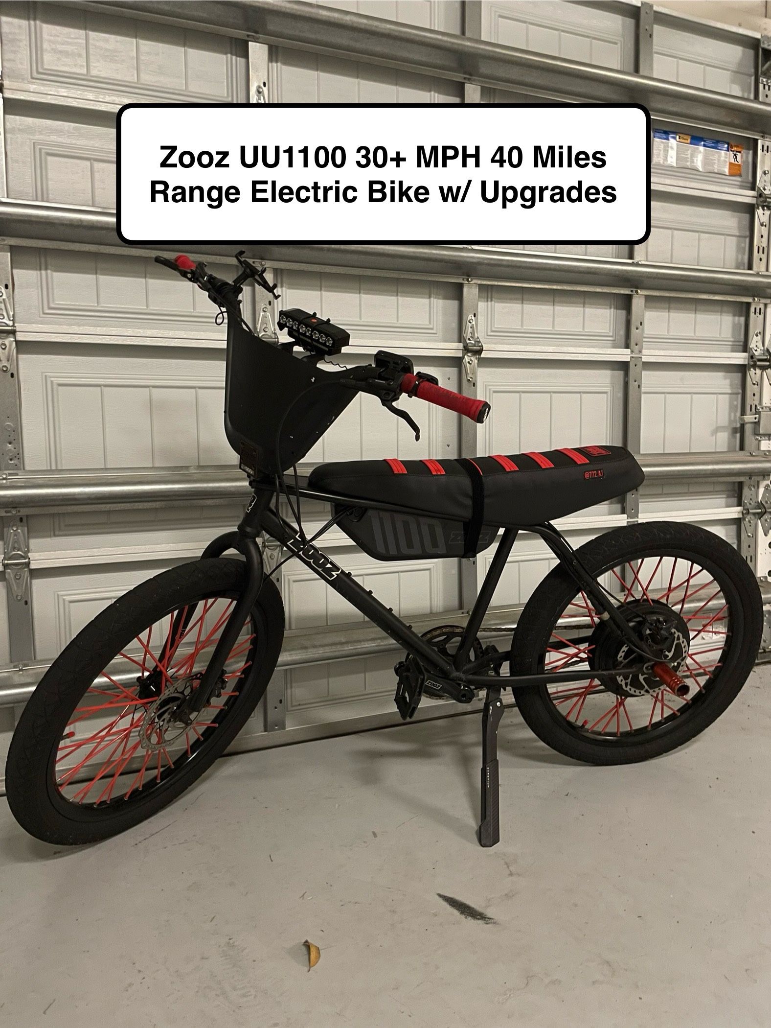 Zooz 52V 30+ MPH Street Legal Electric Bike Not Accepting Trades
