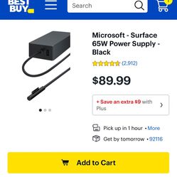 OEM Microsoft 65w Surface Laptop Charger 