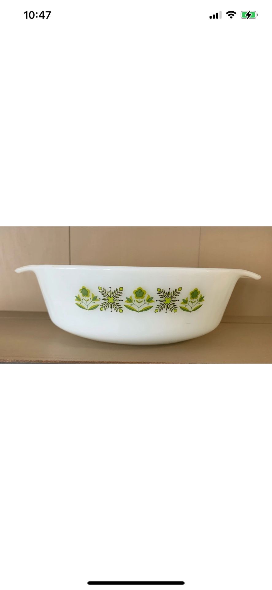 Vintage Anchor Hocking Fire King Glass Bowl #437 Meadow Green