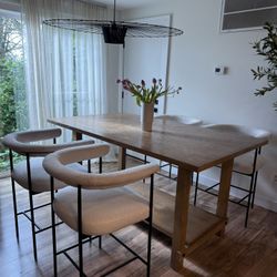 Dining Table With Barstools 