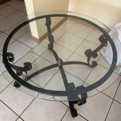 center glass table 