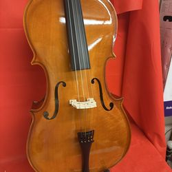 Nice 3/4 Size Cello with New Bow, Digital Tuner, Extra Strings, Rosin, Case $360 Firm