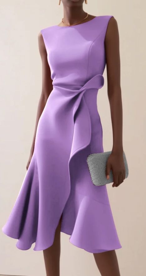 Lavender Dress “Fehaute” New With Tags. Size 12