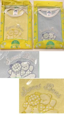 2 pcs sweet bear baby onesie bodysuit-6 month