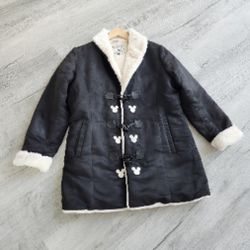 Disney Cozy & Classic Women’s Faux Suede Jacket With Toggle Closures M