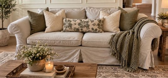 Pottery Barn Slipcover Sofa