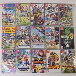 Nintendo Switch Super Marii Games, See Description For Pricing And Availability