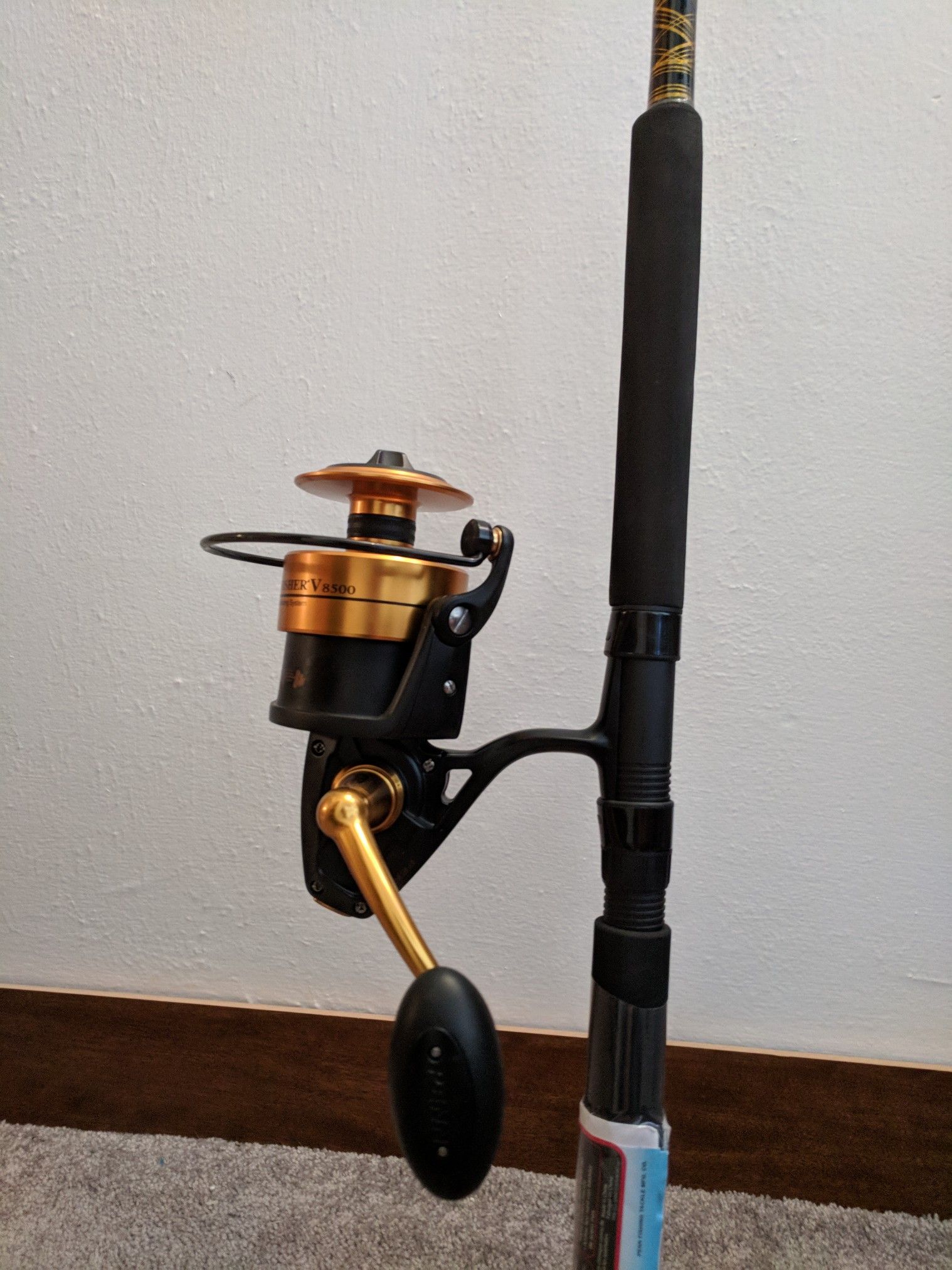 New Penn Spinfisher V 8500 combo rod and reel