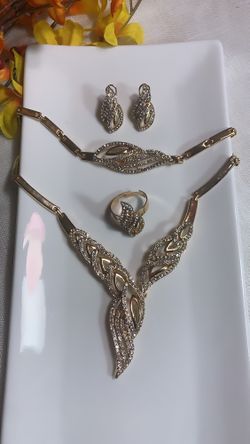 18K Gold Plated Luxury Jewelry Sets for Women